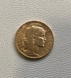 Франция 20 франков 1908 год золото 900’, фото №2