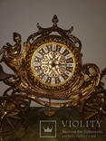 Камінний годинник на мармуровій підставці  "Карета" арт. 03, фото №6