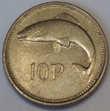 Ірландія 10 пенсів, 1993, фото №2