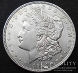 1 Доллар 1921 год . Морган. Серебро, фото №2