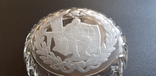 Старинное стекло тарелка пиала Наполеон Дядьково Мальцов Мальцев, фото №5
