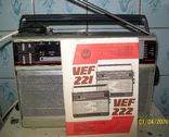 Переносной сетевой радиоприемник VEF 221. С документами., фото №4