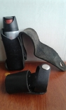 Кожаные милицейские чехлы для газового балончика и дубинки., фото №3