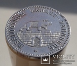  Монета  ⅙ талера 1861 г. Анхальт - Бернбург. серебро., фото №8