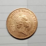 Монета острови Гренсі  1 пені 1986, фото №3