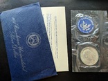 США один серебряный доллар Эйзенхауэра лунный 1972 год, фото №2