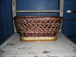 Хлебница, конфетница плетеная , корзинка, фото №3