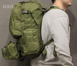 Тактический Штурмовой Военный Рюкзак с подсумками на 50-60 литров Olive (1004-olive), photo number 7