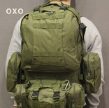 Тактический Штурмовой Военный Рюкзак с подсумками на 50-60 литров Olive (1004-olive), фото №8