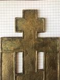 Крест киотный Распятие Христово, Эмаль. Конец 19 века, фото №3