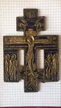Крест киотный Распятие Христово, Эмаль. Конец 19 века, фото №2