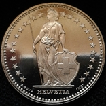 Швейцарія 1 франк 1990 року, фото №5