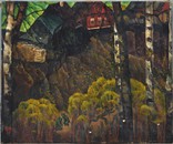 Картина художник Иванов Владимир, лесной пейзаж, холст, масло, размеры 72 х 87 см., фото №3
