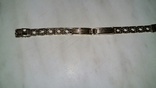 Золотые женские часы"Заря"50-х годов с серебрянным браслетом с золотым покрытием., фото №4