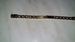 Золотые женские часы"Заря"50-х годов с серебрянным браслетом с золотым покрытием., фото №5