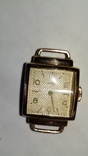 Золотые женские часы"Заря"50-х годов с серебрянным браслетом с золотым покрытием., фото №9
