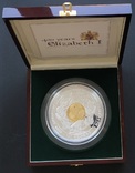Серебряная монета 130 crowns 2003 года. Остров Мэн. Вес 4 килограмма, фото №2