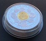 Серебряная монета 130 crowns 2003 года. Остров Мэн. Вес 4 килограмма, фото №6