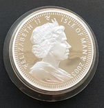 Серебряная монета 130 crowns 2003 года. Остров Мэн. Вес 4 килограмма, фото №8