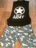 Army комплект (шорты +безрукавка футболка), фото №3
