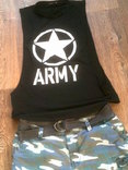 Army комплект (шорты +безрукавка футболка), фото №9