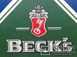 Подставка (бирдекель) BECK's, Германия., фото №7