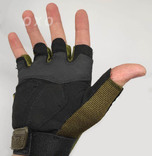 Тактические перчатки Mechanix (Беспалый). - Khaki (pact1-olive), фото №5