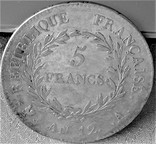5 франків 1803 року (an12) Наполеон І, срібло, aUNC, фото №7