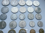 55 монет Франции разных годов выпуска., фото №11