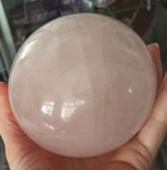 Большой шар из розового кварца. Розовый кварц., фото №5