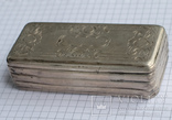 Серебряная шкатулка с золочением, фото №9