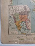 Карта "Балканский полуостров", нач. ХХ в. (26х32см), фото №3