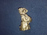 Коллекционная миниатюра Коза с капустой. Бронза. Брелок, фото №2