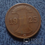1 пфенниг 1925  G  Германия    ($2.2.20)~, фото №2