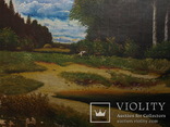 Копия картины Каменева Л.Л. "Вид из окрестности села Поречья". 1867», фото №6