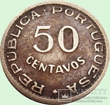 134.Мозамбик 50 сентаво, 1957 год, фото №2