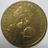 Великобритания, рекламный токен жевательной резинки, 1930-е г. "Golden Medal Gum (Tennis)", фото №3
