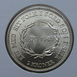 2 Кроны 1945 г. Дания (серебро), фото №3