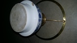 Велика гасова лампа з керамікою фірми Мейсен, фото №7