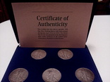 1941–1945 Silver Walking Liberty Half Dollar 5-Coin Set, фото №7