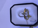 Золотое кольцо с бриллиантом 0.46 карат, огранка маркиз, фото №4