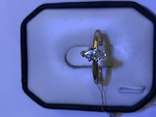 Золотое кольцо с бриллиантом 0.46 карат, огранка маркиз, фото №5