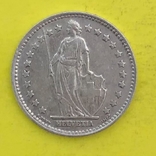 Швейцарія 1 франка, 1952р. Срібло., фото №3