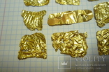 Золотые скифские накладки, вес - 3,6 гр., проба 900+, фото №5