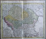 Карта Венгрии из атласа Хомана XVIII век., фото №7