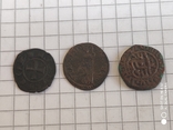 Монетки средневековья 3 шт N17, фото №3