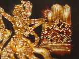 Батик картина на х\б ткани, буддийский сюжет, Сугрива и Субали Индуистский эпос, фото №5