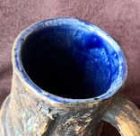 Старинная пивная кружка, глина, эмаль, фото №3
