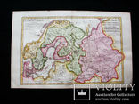 1770 Карта Северной России. Скандинавия. Европа. Ручная роспись, фото №5