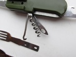 Нож многофункциональный(+ ложка,вилка,фонарик), фото №3